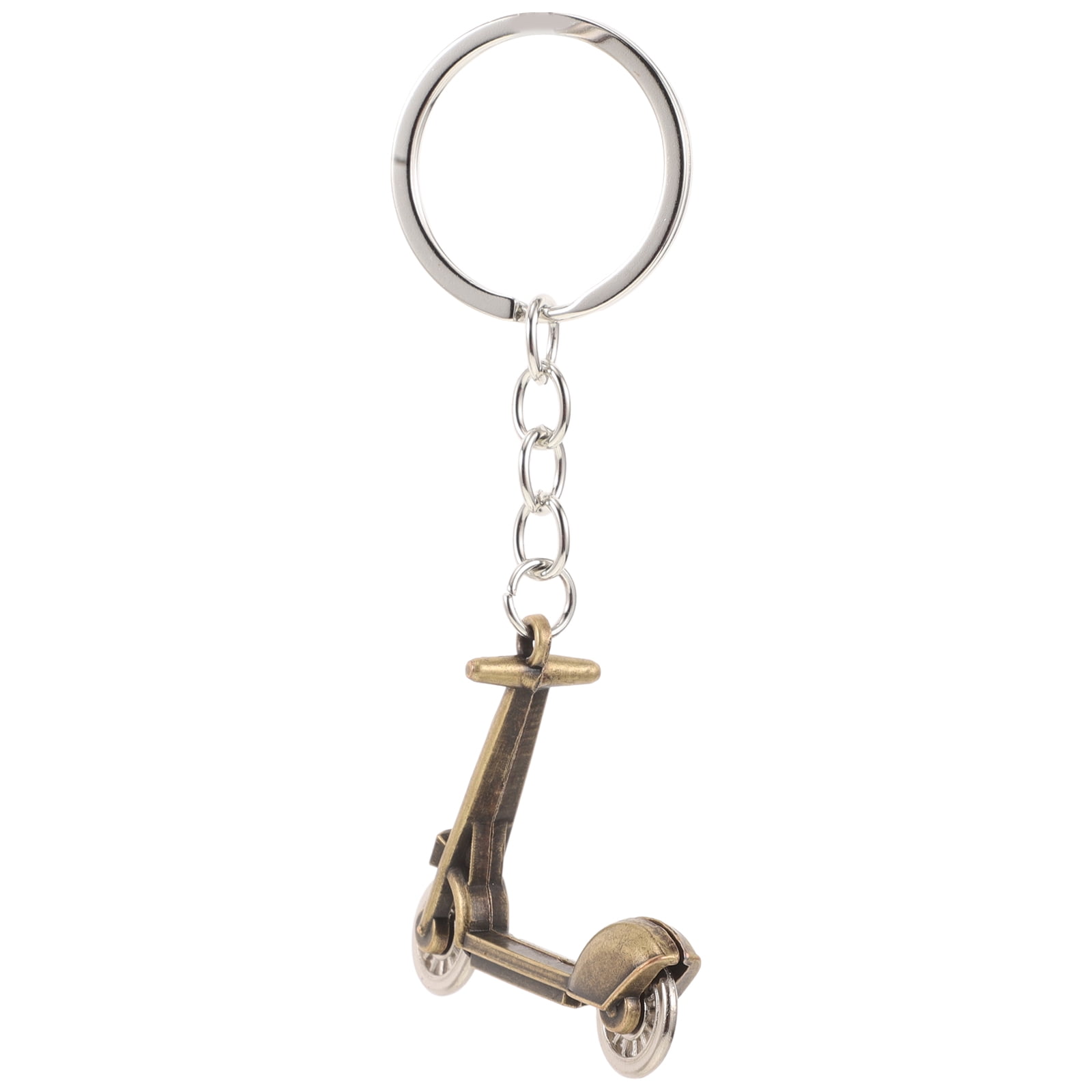 AURARMLET Creative Golden Metal Scooter Keychain with Unique Shape for ...