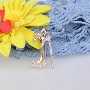 AURARMLET Golden High Heel Brooch, Durable and Lightweight, Perfect for Dressing