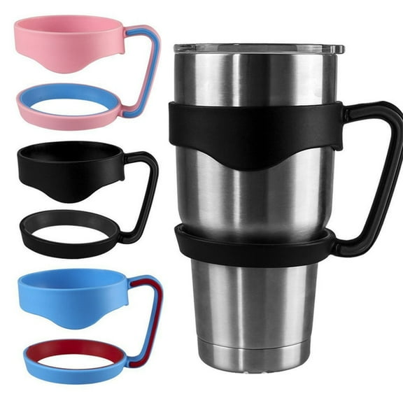 AURARMLET Portable Bottle Handle Black Polypropylene Cup Grip for Travel Tumblers