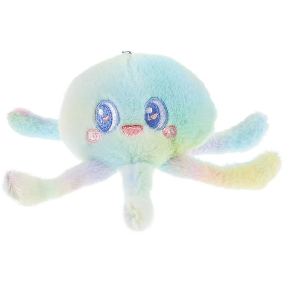 AURARMLET Octopus Decoration Cute Keychain Pendant Plush Key Accessory for Daily Use 1Set