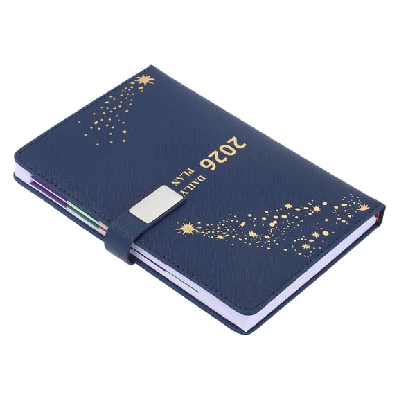 AURARMLET Daily Planner Organizer Daily Planner Notebook PU Dark Management for Business Trip 1Pcs