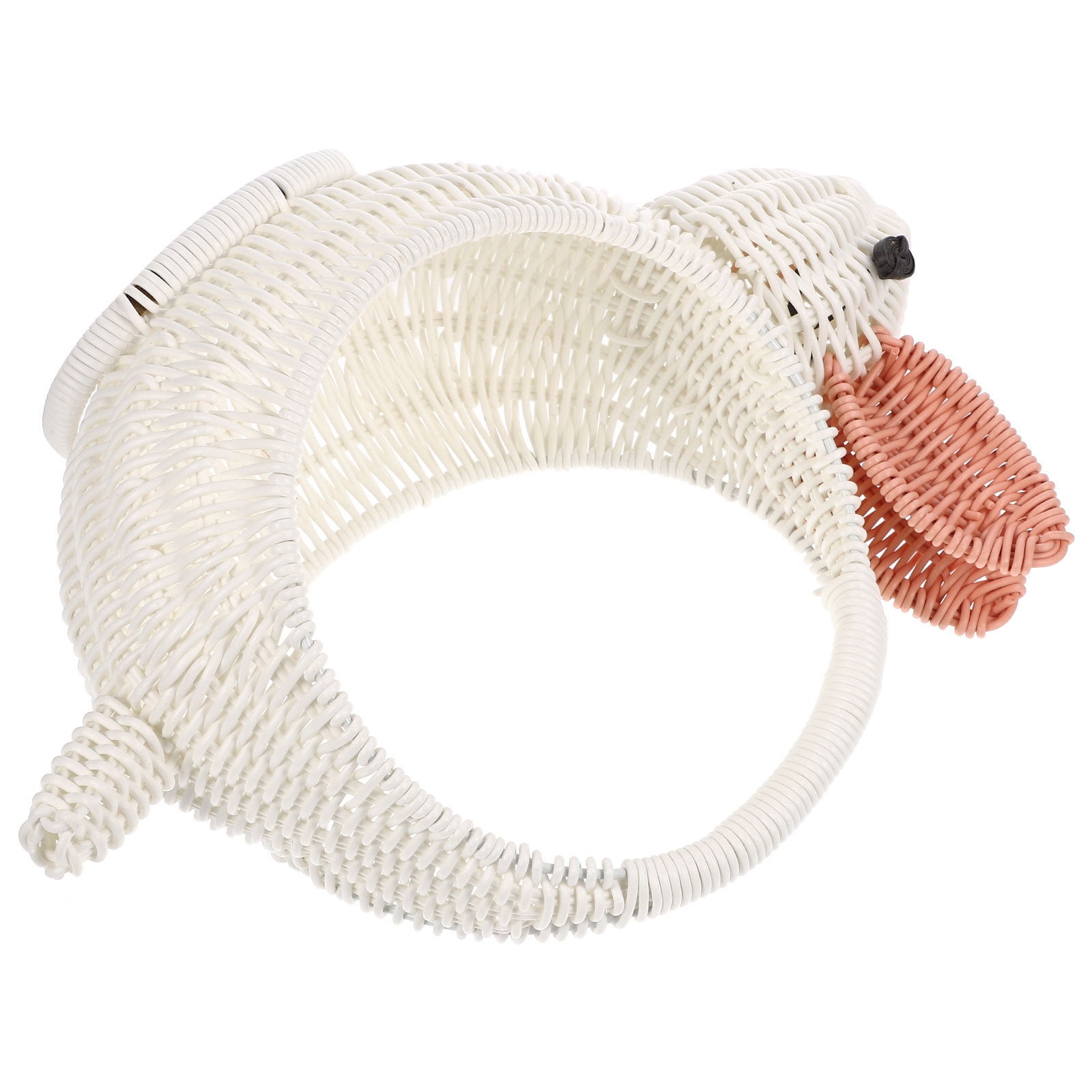 AURARMLET Mini Decorative Bunny Basket with Handle for Giving, Easter, Party, and Home Decor - 1 Set