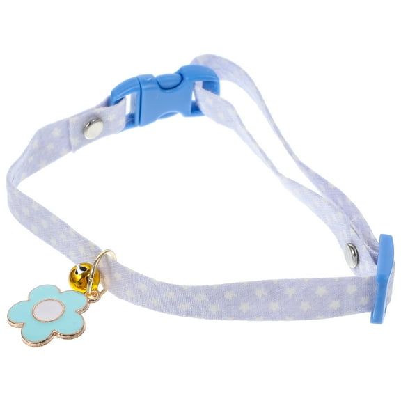 AURARMLET Cute Adjustable Cat Collar with Bell Assorted Color Polyester Perfect for Daily Wear and Special Occasions