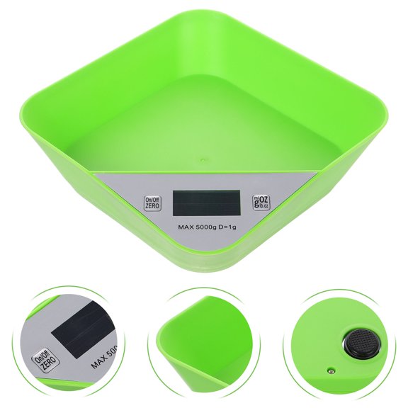 AURARMLET Digital Food Scale for Kitchen High Precision Portable Green ABS Material Accurate Readings 1g 11lb