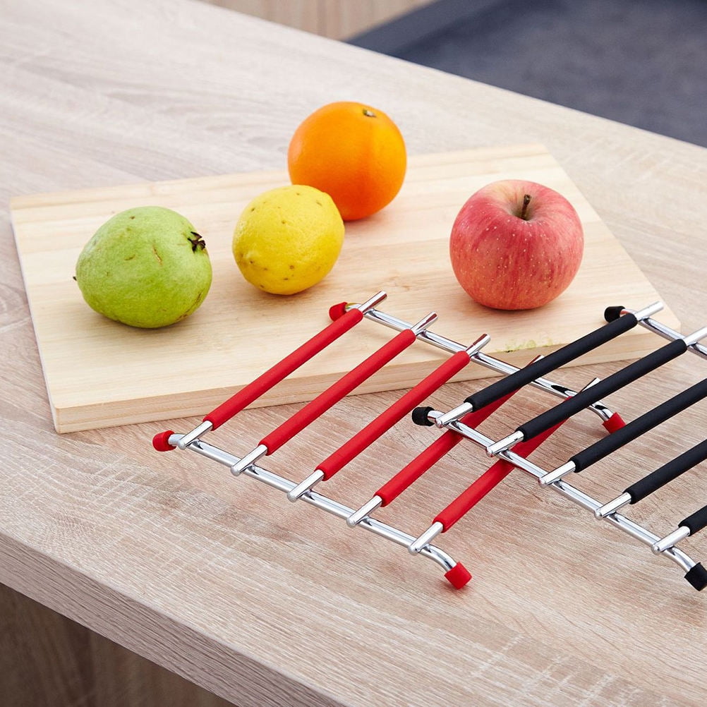 AURARMLET Silicone Hot Dish Mat and Pot Holder Rack for Dining Table ...
