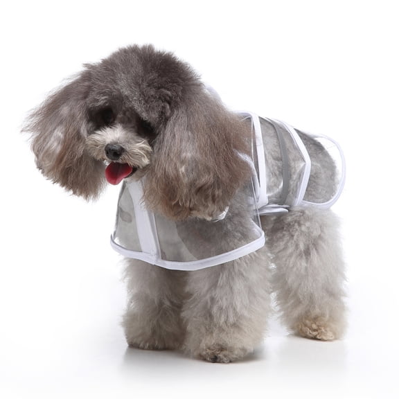 AURARMLET Reflective Dog Raincoat with Hood and Belly Strap, Pet Jacket for Comfort and Safety in Rainy Weather