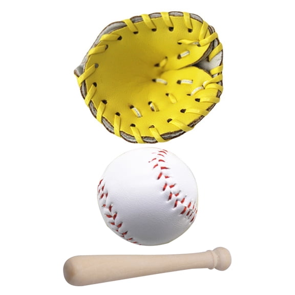 AURARMLET Dollhouse Sports Accessories Baseball Mini Decorations for Outdoor Use 1 Set