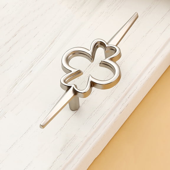 AURARMLET Modern Silver Metal Cabinet Handle for Drawer and Wardrobe Door Pull
