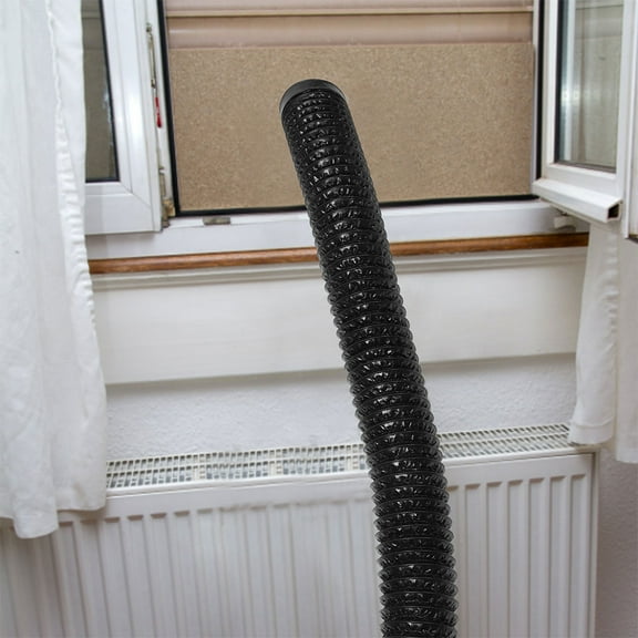 AURARMLET Dryer Vent Duct Hose Flexible Tube Aluminum Foil Black for Home Appliance Installation 1Pcs
