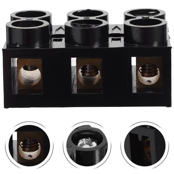 AURARMLET Heavy Duty Dual Row Terminal Block p for Wire Connecting in Power Applications