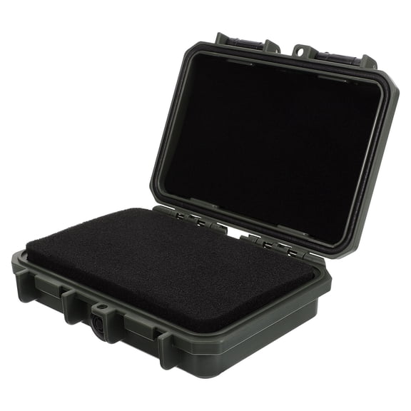 AURARMLET Plastic Tool Storage Box with Ergonomic Handle, Assorted Colors, Portable Organizer for Outdoor Camping and Home Use