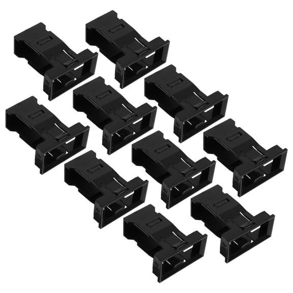 AURARMLET Set of 10 Black Concealed Support Brackets for Storage with Easy Installation and Space-Saving Design