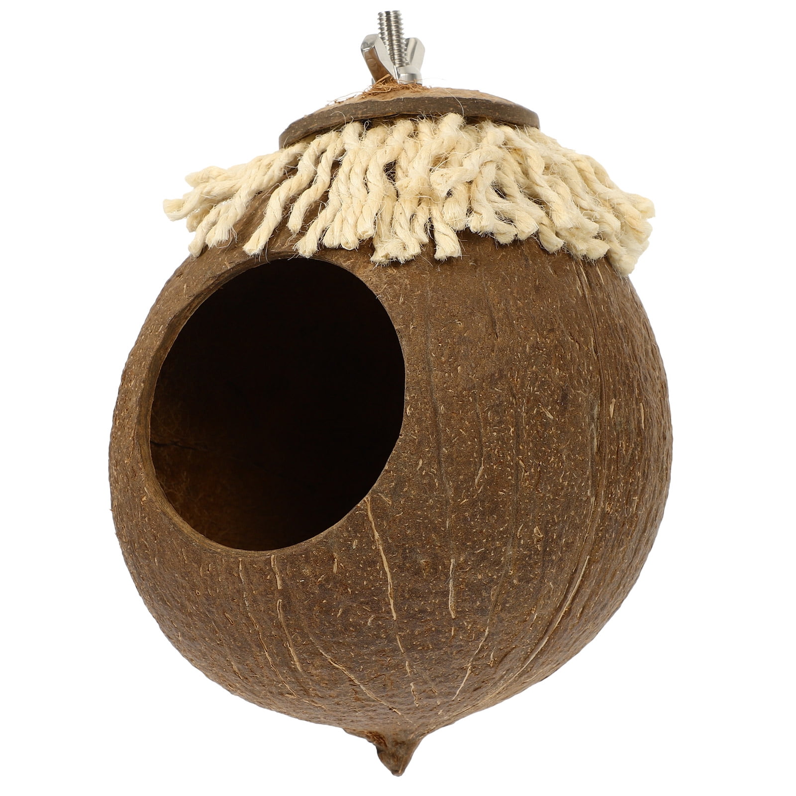 AURARMLET Durable Coconuts Shell Hanging Bird Nest Decorative Resting ...