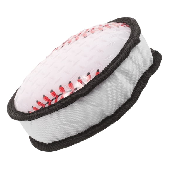 AURARMLET Durable White Dog Fetch Ball for Aggressive Chewers Lightweight Indoor Outdoor Use