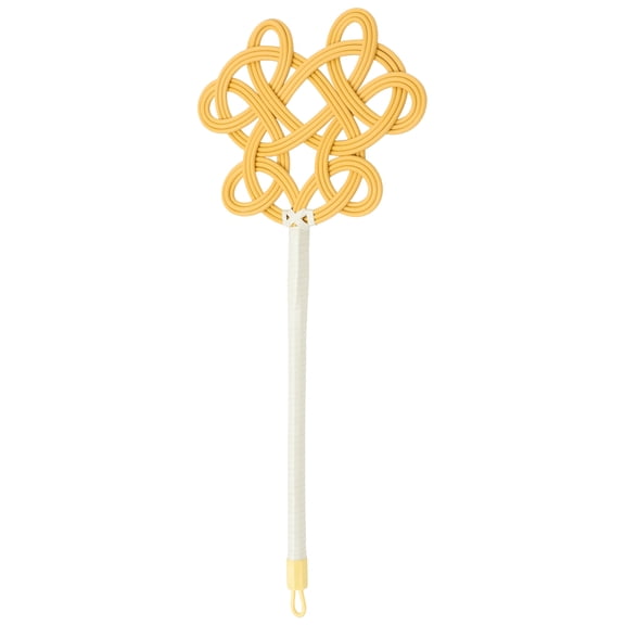 AURARMLET Handle Rattan Quilt Duster Imitation Rattan Design for Cleaning High Places and Hard-to-Reach Areas
