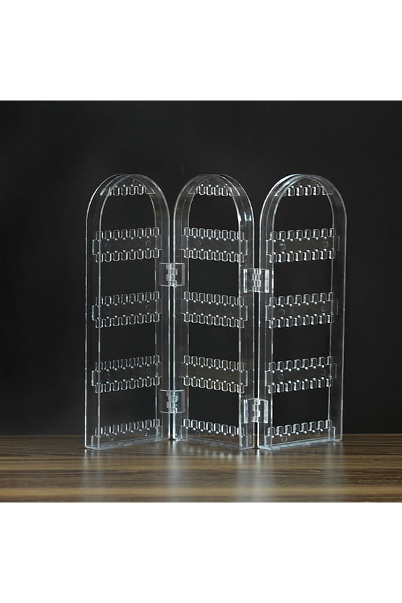 Earring Hanging Organiser Earring Holder Stand Plastic Dust Protection 1Pack