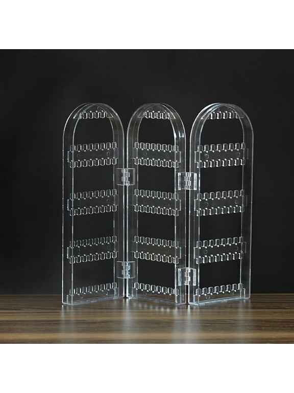 Earring Hanging Organiser Earring Holder Stand Plastic Dust Protection 1Pack
