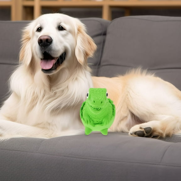 AURARMLET Easy to Squeak Dog Toys Dog Toy Green Latex Squeaky Sound 1Pack