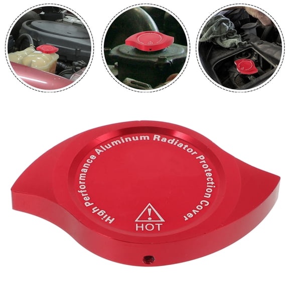 AURARMLET Red Metal Engine Oil Filler Cap Replacement Cover for Car Reservoir, and Stylish Auto Accessory