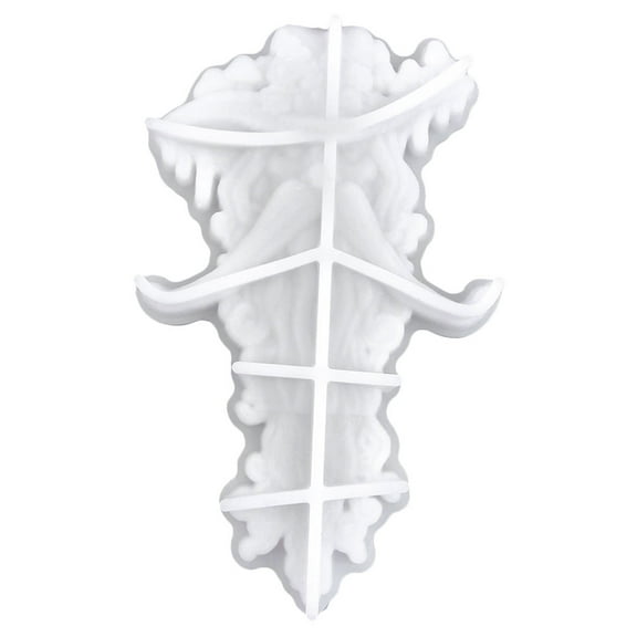 AURARMLET Epoxy Resin Moulds Silicone Old Man With Beard DIY Crafts Mold 1Pack White Casting Decor