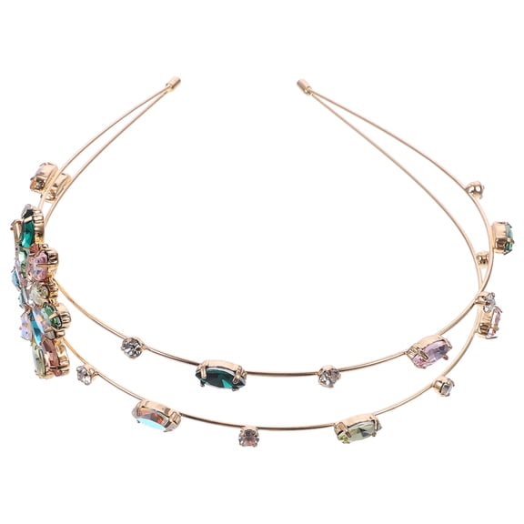 AURARMLET Fashionable Headband with Rhinestones Women Ideal for Photo Props 1Pcs
