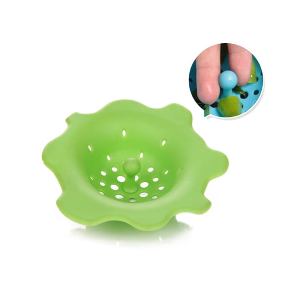 AURARMLET 2-Pack Flower Sink Strainer Drain Filter for Bathroom Hair Catcher, with Easy Installation