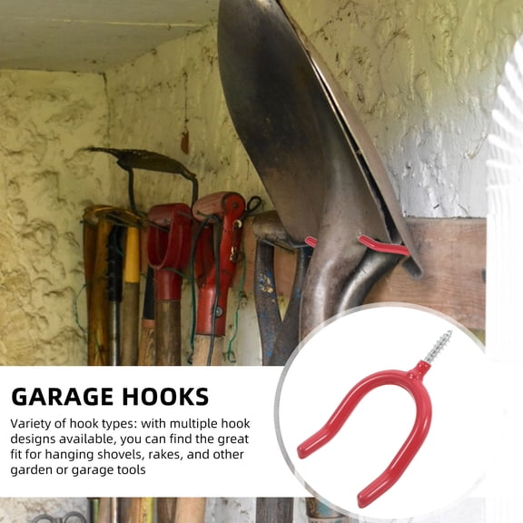 AURARMLET Garage Wall Hooks Screw In Utility Hooks Stainless Steel 1Pack for Yard Supplies