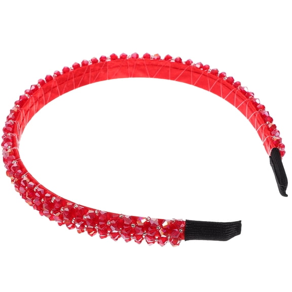 AURARMLET Red Crystal Headband Lightweight Comfortable for Most Outfits