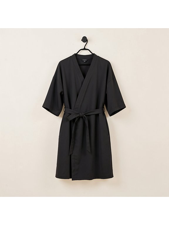 Hairdressing Cloth Black Polyester Large Comfortable Stylish for Salons