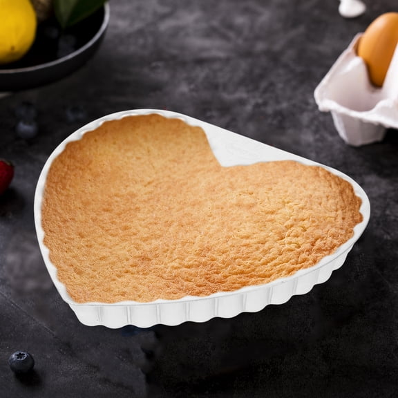 AURARMLET Aluminum Heart-Shaped Cake Mold Pan for Baking Cheesecake with Quick Heat Transfer and Design