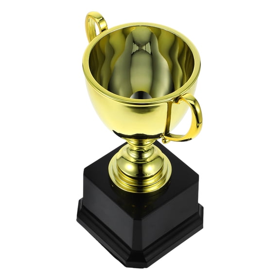 AURARMLET Honor Recognition Trophy Golden Plastic Trophy for Dance Celebrations Sports Design 1Pcs