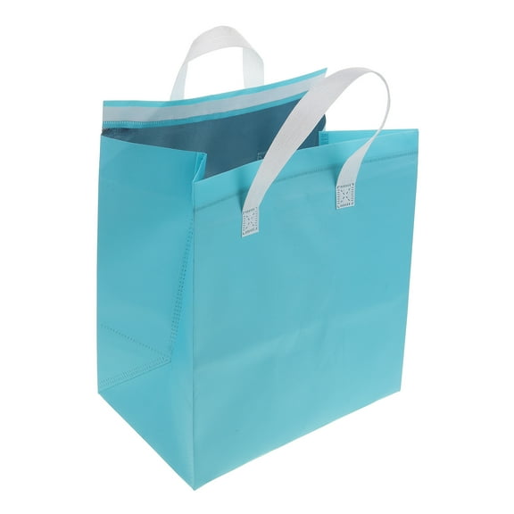 AURARMLET Insulated Take Out Bags Food Insulation Bag Sky-blue Composite Material 1Set