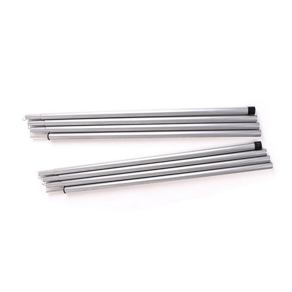 AURARMLET Iron Tent Poles for Tarp 2Pcs Silver 2m