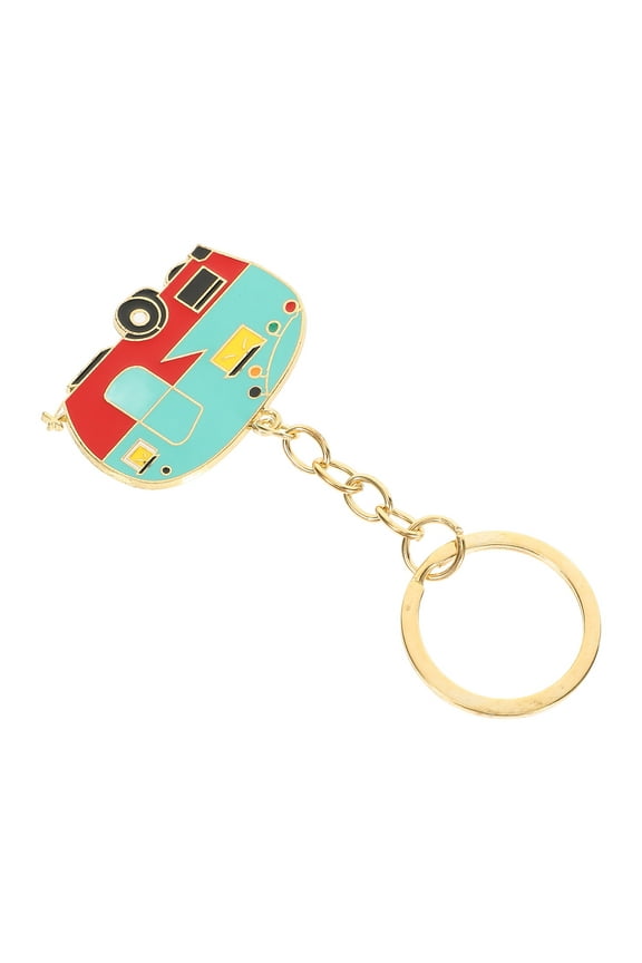 Durable Aluminum Alloy Camper Keychain with Multi Color Decorative Bag and Wallet Pendant