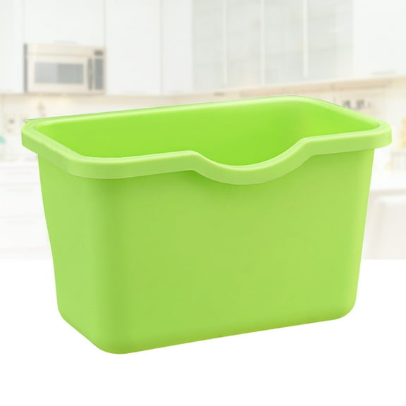 AURARMLET Kitchen Waste Basket Plastic Trash Can Green Garbage Storage Drivers 1Pack