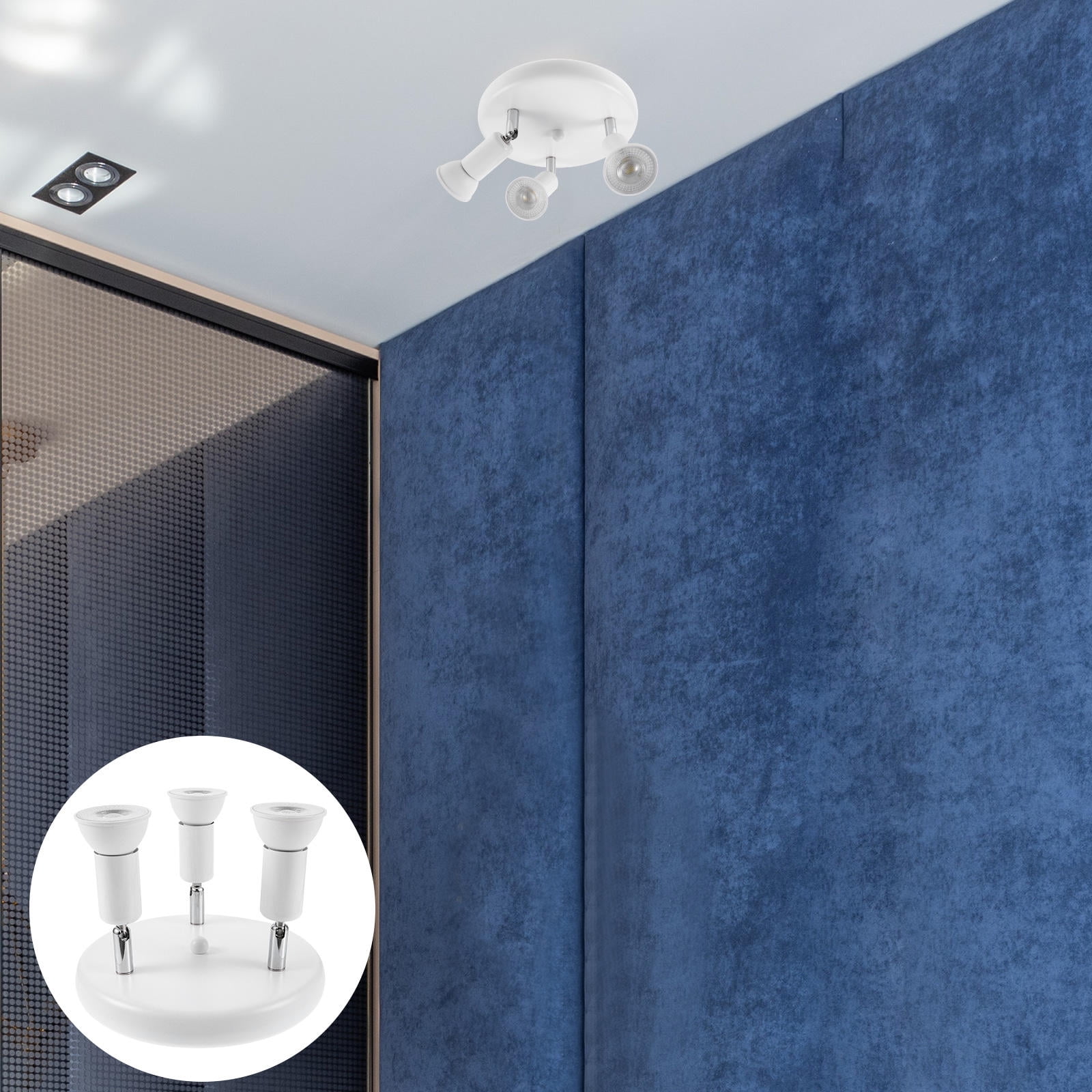 AURARMLET 1Set Decorative LED Ceiling Light Round for Showcase ...