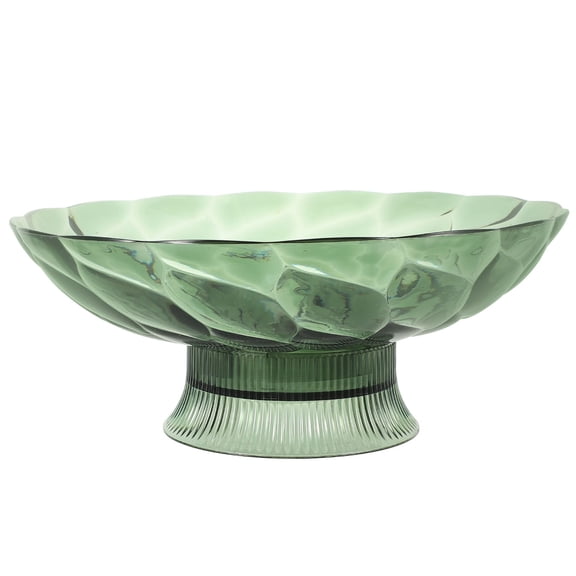 AURARMLET Large Capacity Decorative Green Fruit Serving Holder Made of Pet for Snack Or Fruit Storage