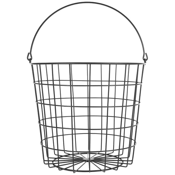 AURARMLET Laundry Organizer Small Iron Basket with Handle for Kitchen 1Pcs