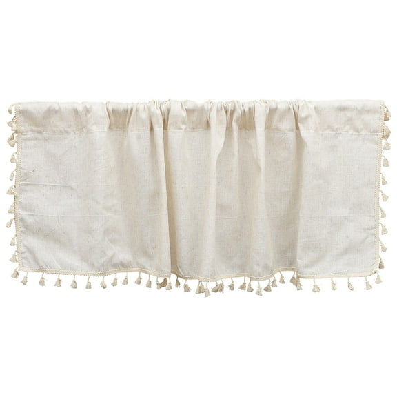 AURARMLET Light Filtering Privacy Curtains Beige Linen Simple Rustic Design for Home Decoration 1Pack