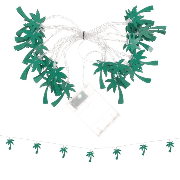 AURARMLET Palm Tree Lights Battery Powered ng Lights Decorative Green Metal for Patio Party Garden