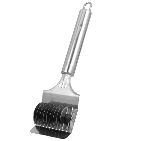 AURARMLET 1Pc Manual Noodle Slicer with Stainless Steel Cutter and Ergonomic White Handle for Cooking