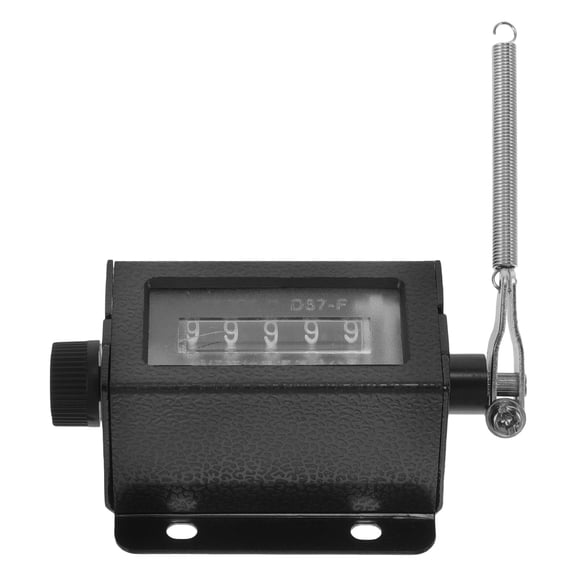 AURARMLET Black Mechanical Counter with Lever Portable Handheld Resettable Counting Device