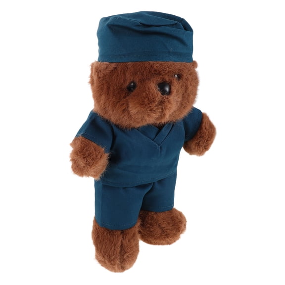 AURARMLET Brown Plush Doctor Bear with Soft Huggable Comfort for Medical Student Graduation