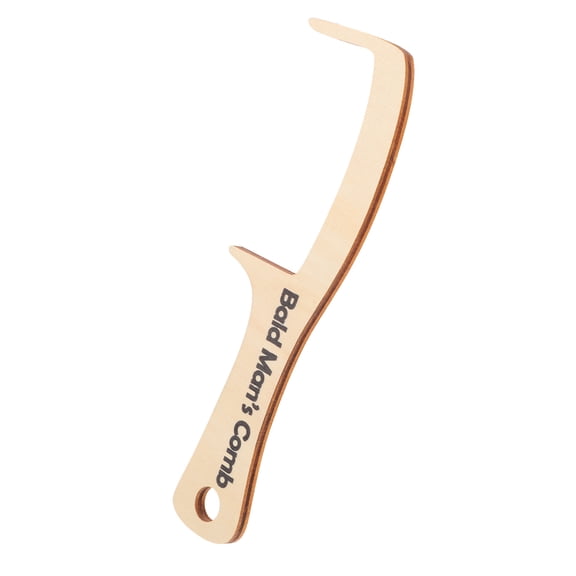 AURARMLET Men Wooden Comb for Grooming Versatile Funny Wooden Bald Brush
