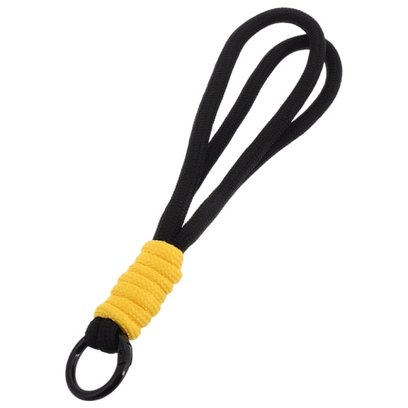 AURARMLET Black Phone Lanyard with Keychain Hook for Securely Holding Phone and Keys