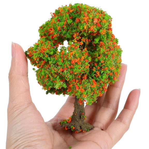 AURARMLET Landscape Model Tree for Sand Table Decoration Green PVC Material 1 Set for Diorama and Miniature Scenes