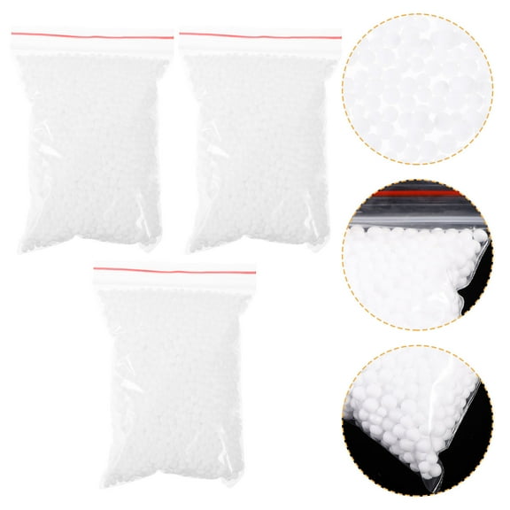 AURARMLET Bean Bag Stuffing Beads Foam 3 Packs for Kids and Adults Comfortable Filling Material