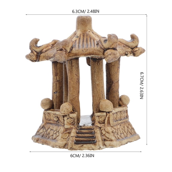 AURARMLET Mini Statue Multi Color Ceramic Fairy Zen Garden Decor for and Aquariums 3.5 x 3.5 x 5.5 Inches
