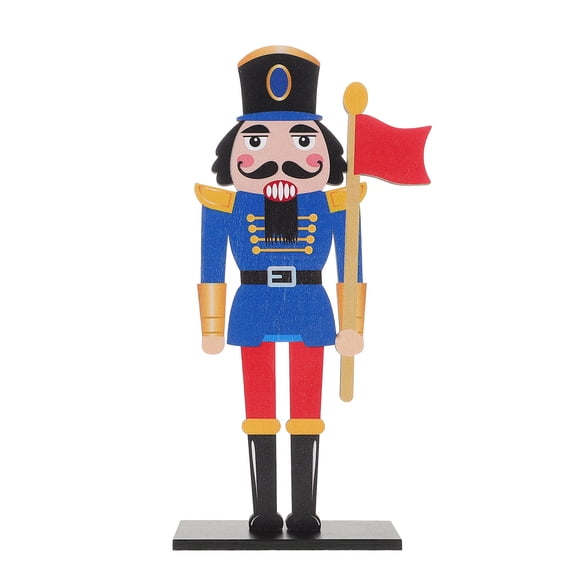 AURARMLET Multi-Colored Nutcracker Soldier Figurine Holiday Table Centerpiece Decoration Set for Christmas