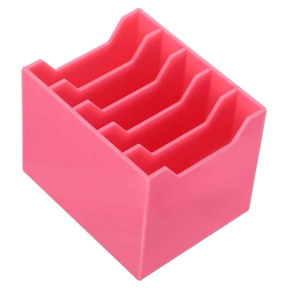 AURARMLET Acrylic Desktop Phone Storage Organizer with Multiple Compartments for Office and Home Use